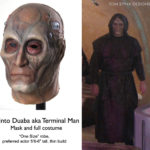 Trinto Duaba, known as Terminal Man - mask and robe