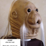 Mosep alien latex mask with alternate hair, can be created to go with our costume in the previous slide.
