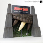 customized display Jurassic Park movie prop