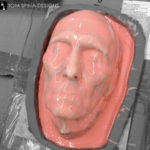 Silicone molding a lifemask