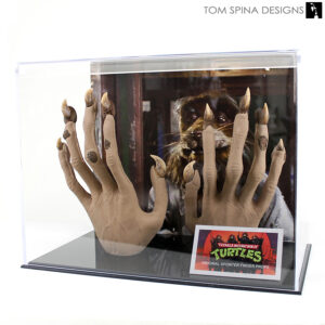 custom acrylic display case for Master Splinter TMNT prop