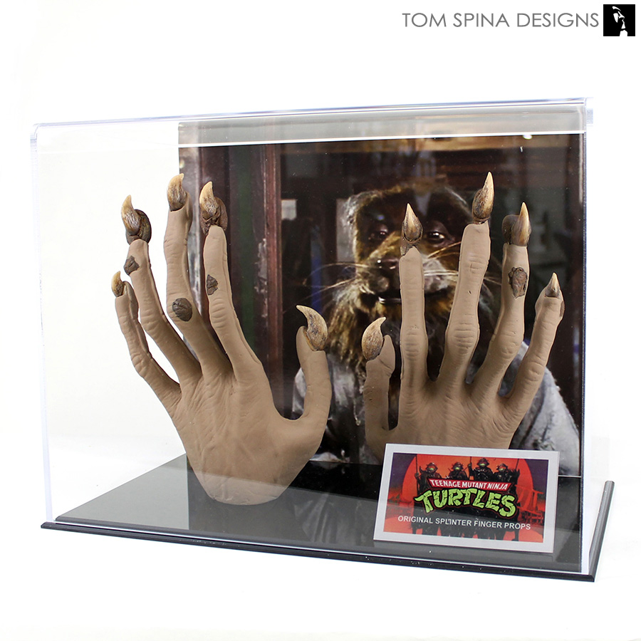 custom acrylic display case for Master Splinter TMNT prop