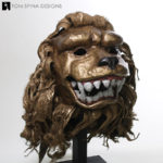 hand painted lion mask prop