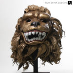 lion masquerade mask paper mache