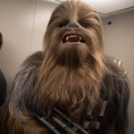 Adam Savage incognito as Chewbacca the Wookiee