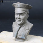 hand sculpted likeness bronze bust