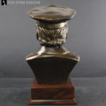 wooden base trophy sculpture