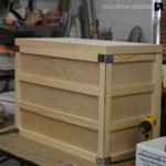 hand crafted wooden crate