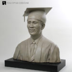 Graduate Custom Likeness Bust in Stone Look