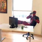 Deadpool costume mannequin