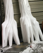 custom carved foam tree props