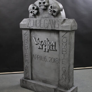hand carved foam tombstone prop