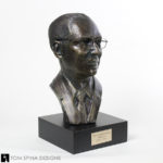 life sized bronze bust sculpture of Marvin Williams