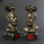 hand sculpted memorial bust