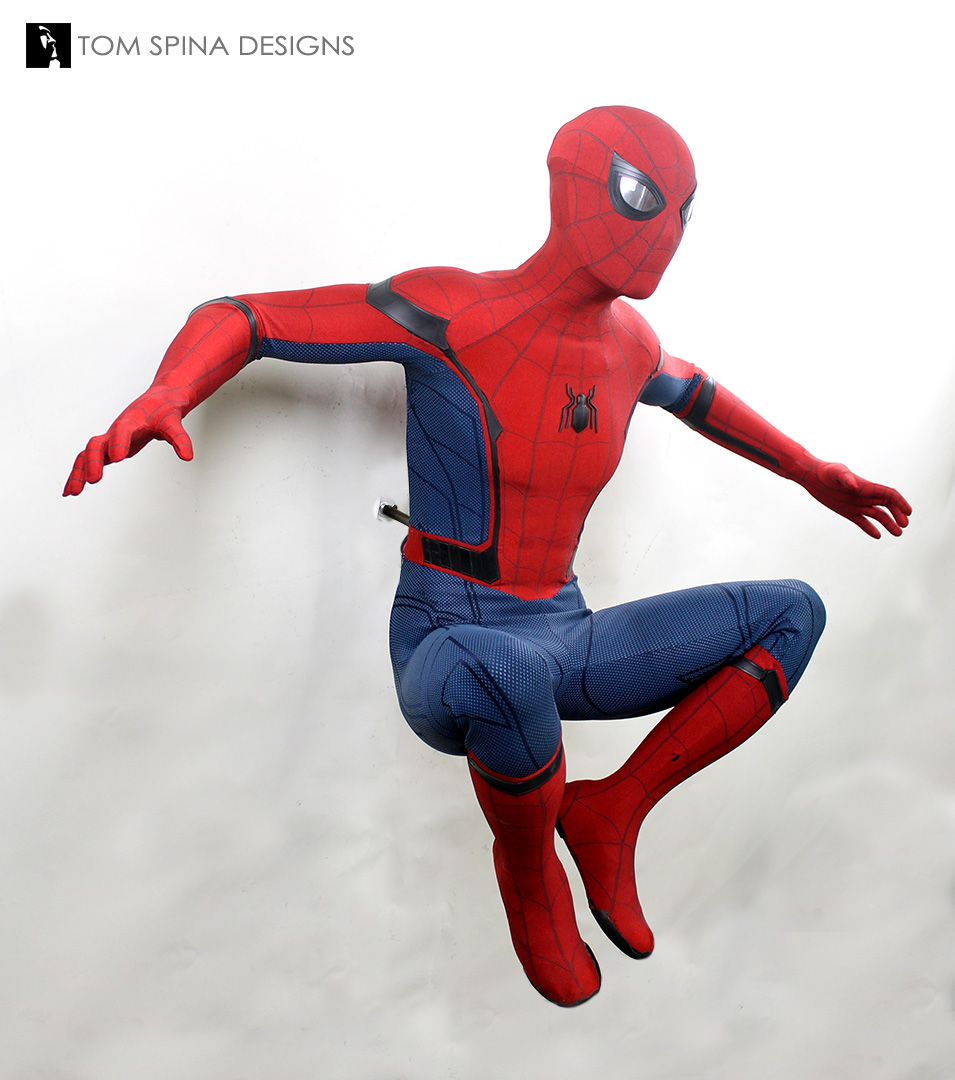 Tom Holland Spiderman costume display