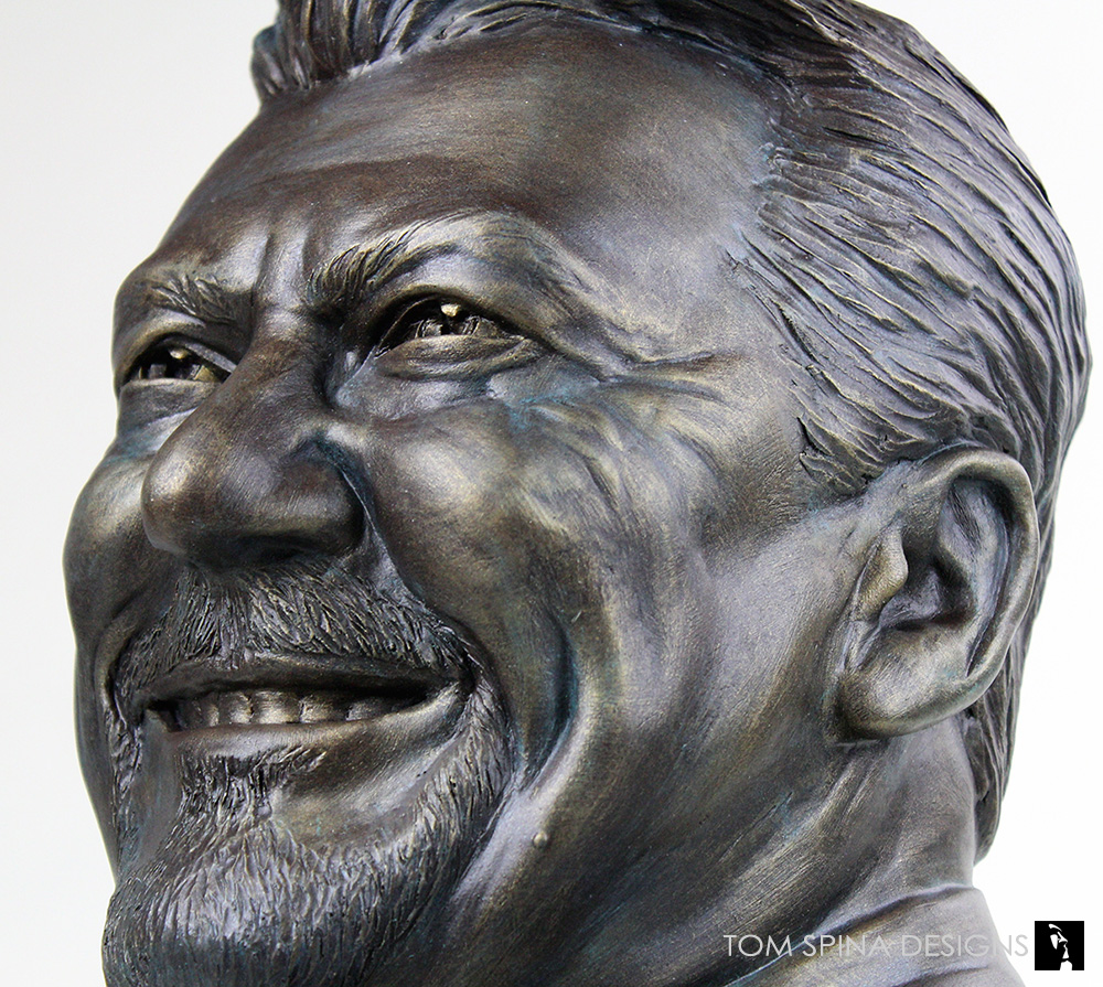 bronze patina faux paint treatment