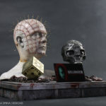 Hellraiser movie props and Doug Bradley Pinhead bust