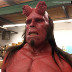 custom hellboy make up