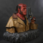 hand carved foam prop Hellboy