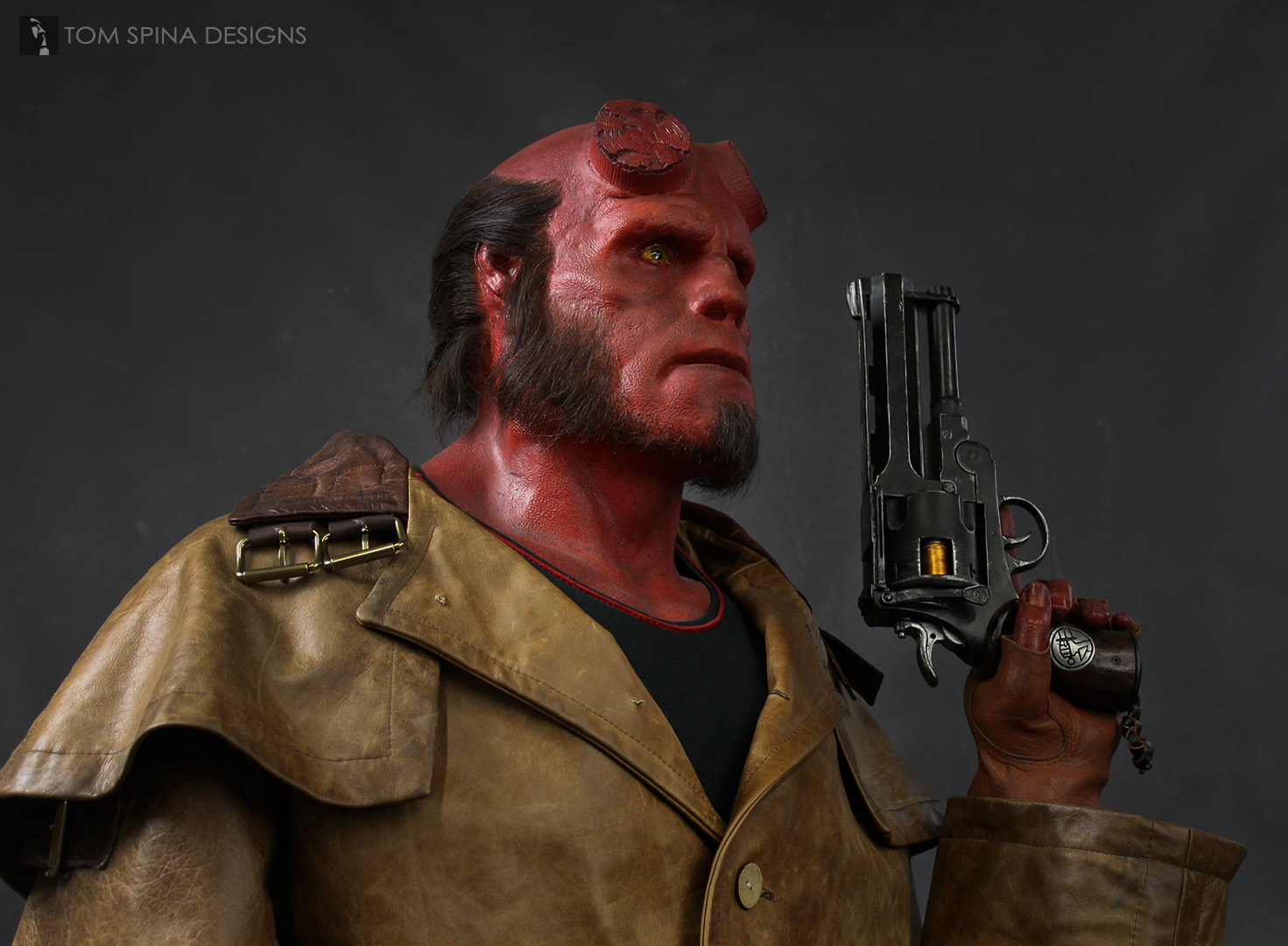custom Hellboy movie prop display