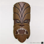 foam carved tiki mask prop Chewbacca