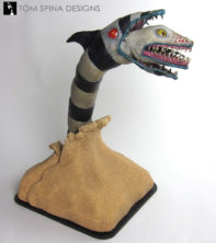 Beetlejuice Sandworm Puppet movie prop