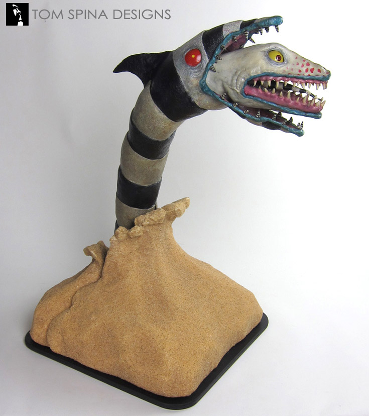 Beetlejuice Sandworm Puppet Movie Prop Display - Tom Spina Designs » Tom  Spina Designs