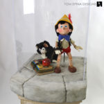 custom acrylic display case for Pinocchio puppet