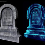 custom carved tombstone Halloween props for home haunt