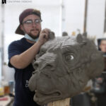 tauntaun lifesized prop sculpture