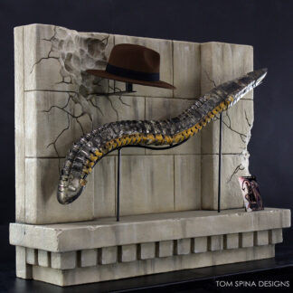 Spider-Man 2 Doc Ock movie prop display with Tobey Maguire