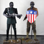 Captain America movie costumes Steve Rogers and Hydra Soldier