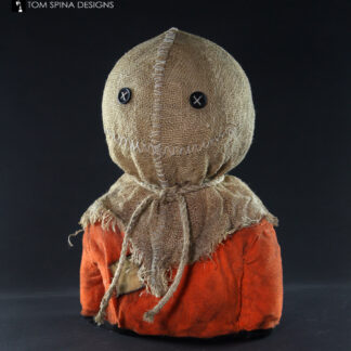 original Sam mask prop from the 2007 horror Trick 'r Treat