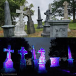 Highly Realistic Custom Tombstone Decorations for outdoor Halloween display