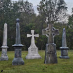 Foam theme park prop gravestones