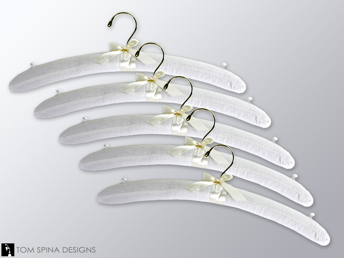 5 Pack Padded Muslin Hangers
