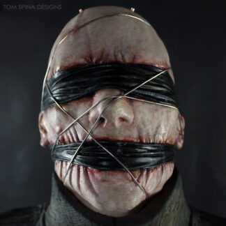Hellraiser: Hellseeker Bound Cenobyte Costume on a custom mannequin