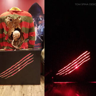 Freddy Krueger Display Pedestal for movie sweater from The Dream Child