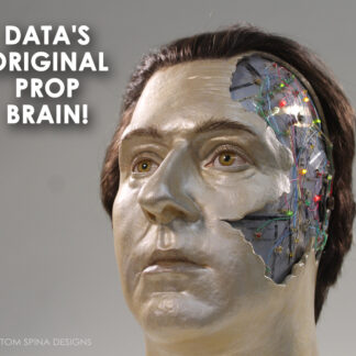 custom sculpted head of Data from Star Trek Next Generation